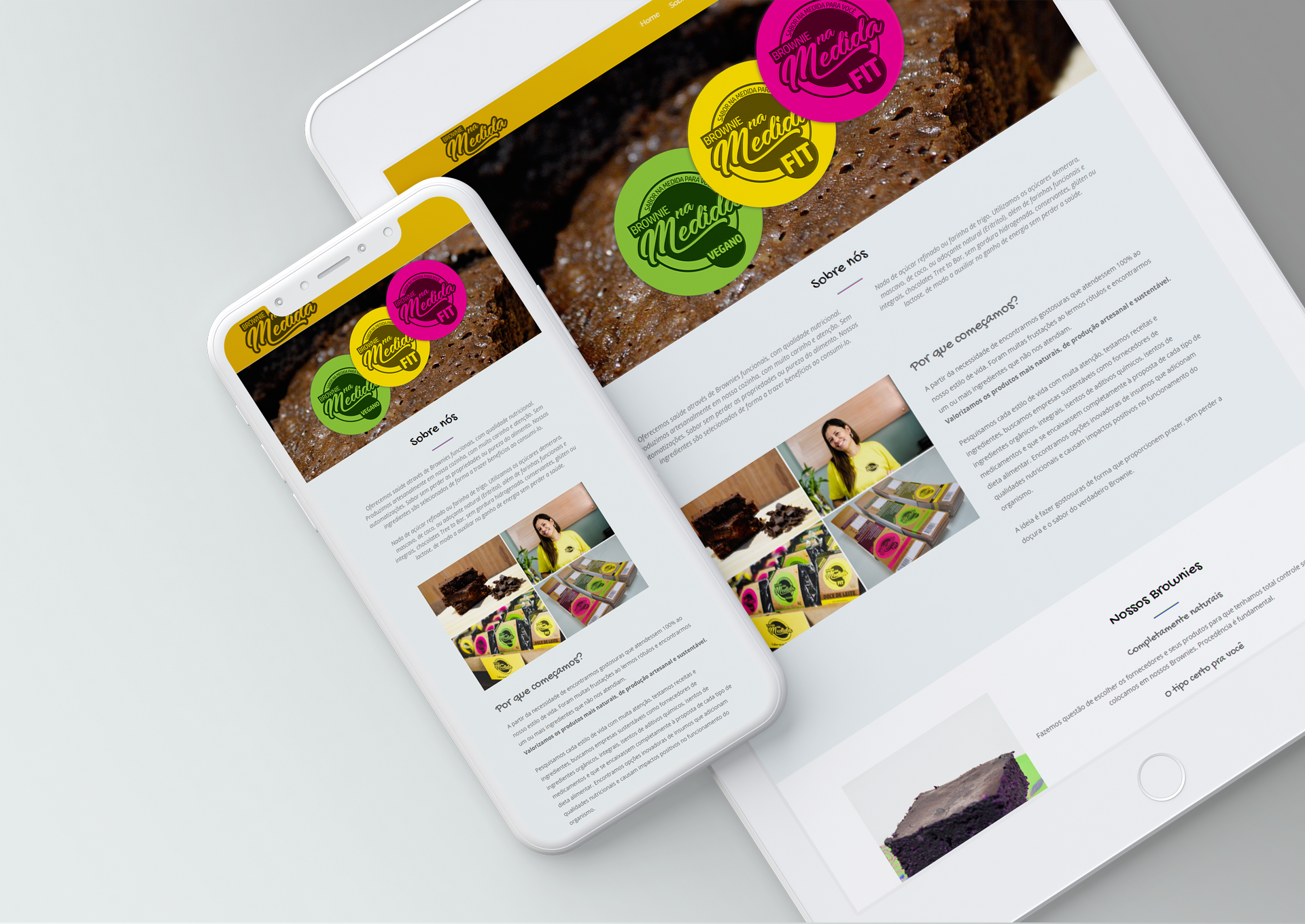 Zero2 Criativa - Brownie na Medida - Web design