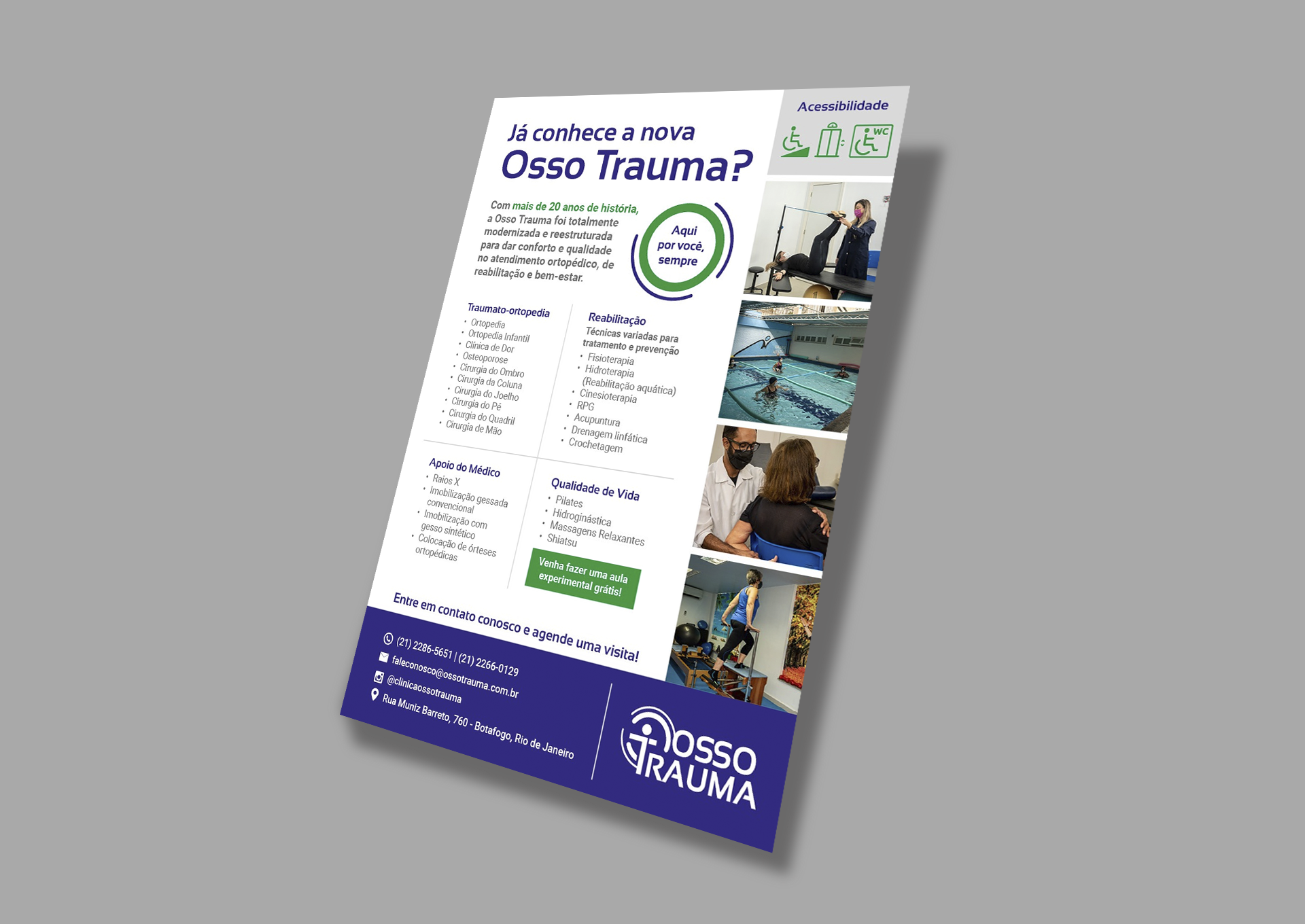 Zero2 Criativa - Clínica Osso Trauma - Flyer impresso